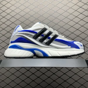 Adidas Temper Run white blue black mesh and synthetic sneakers