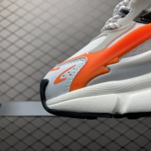 Nike Air Max 2 Light white orange black leather mesh sneakers close-up view