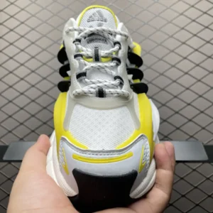 Adidas Originals Ozweego white yellow black mesh leather sneakers