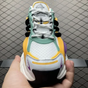 Adidas Ozweego sneakers white yellow purple black mesh and synthetic overlays