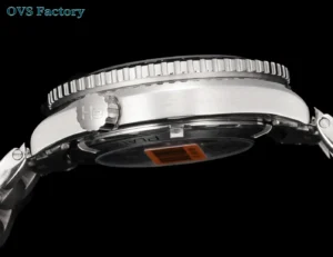 Omega Seamaster Planet Ocean stainless steel helium escape valve ceramic bezel stainless steel watch side view