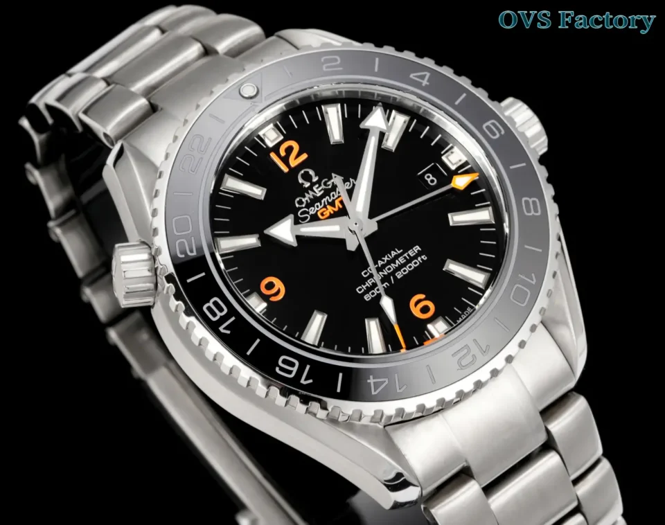Omega Seamaster Planet Ocean GMT black dial ceramic bezel stainless steel watch