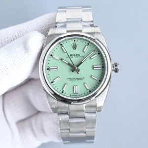 rolex oyster perpetual replica 41MM Pistachio 134300 Clean Factory