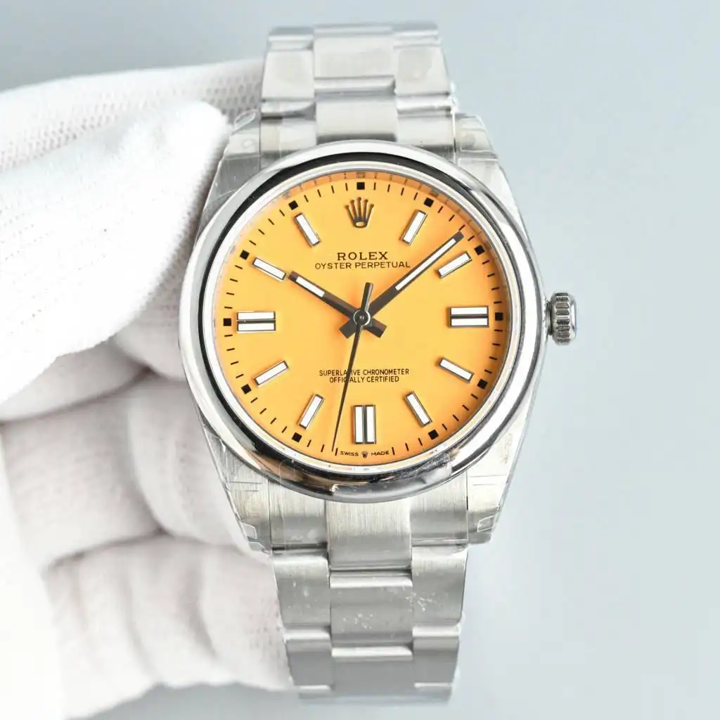 Rolex Oyster Perpetual Steel 41 Sunflower Yellow