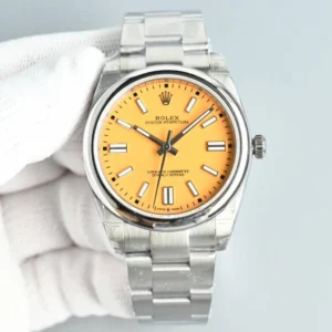rolex oyster perpetual replica 41MM mustard yellow 134300 HP Factory