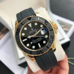 fake rolex yacht master replica 42 yellow gold black dial 226658-0002