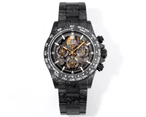 showing Rolex Daytona Carbon Skeleton Replica WATCHES