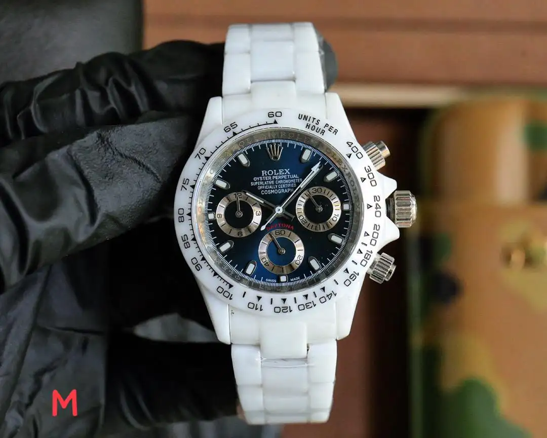 Rolex Daytona "AET REMOULD" White Ceramic Blue Dial (116500LN-AET-0001)