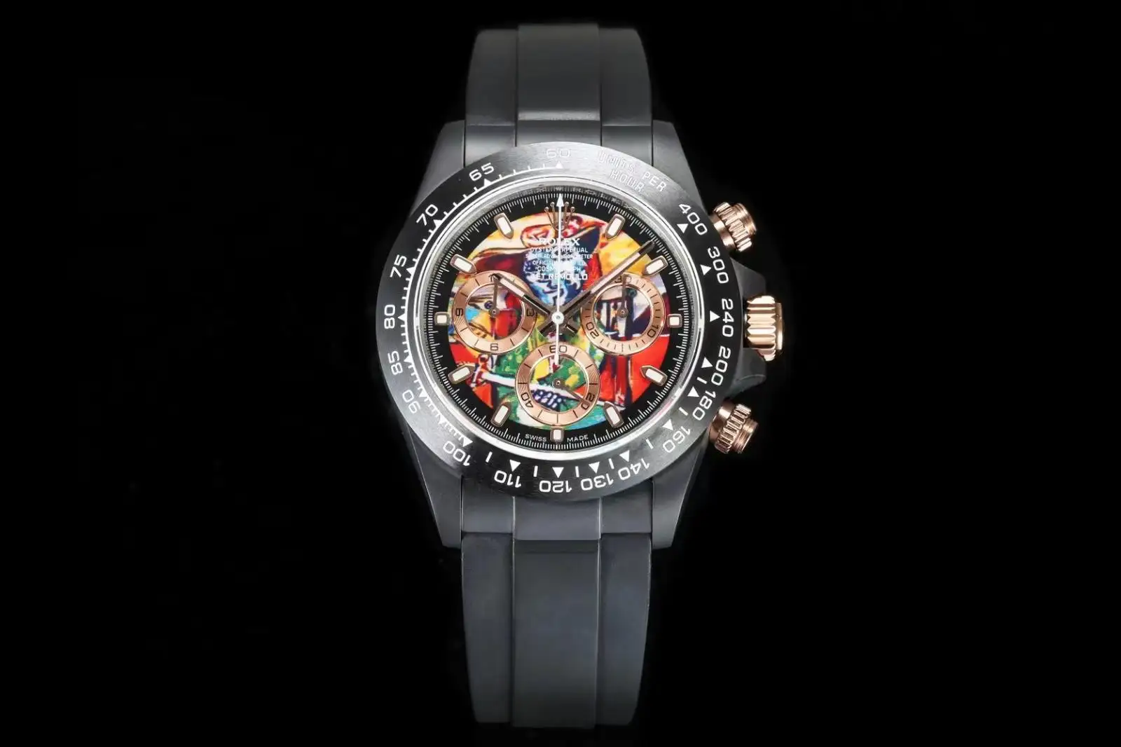 Rolex Daytona AET Remould Picasso Injured Bullfighter Black Ceramic 116500LN-AET-0002