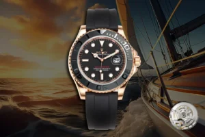 Rolex Yacht-Master 40 Rose Gold Oysterflex Strap Premium Edition