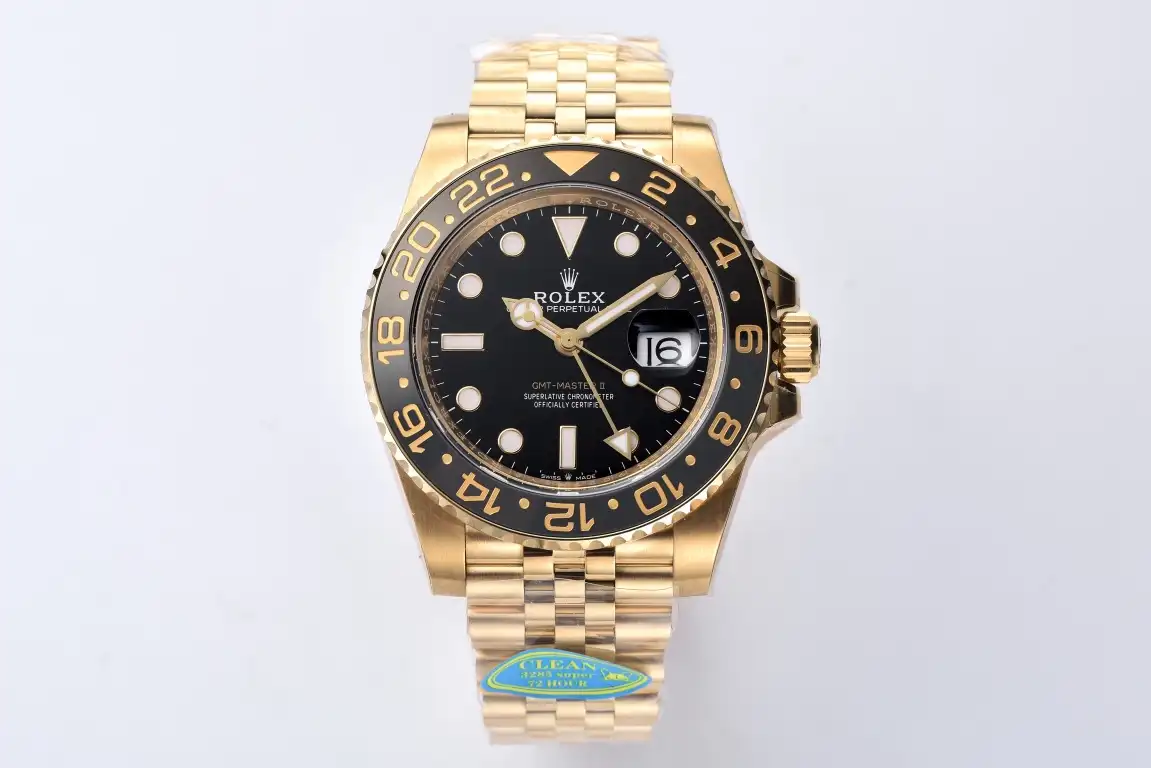 Rolex GMT-Master II Full Gold Black Dial