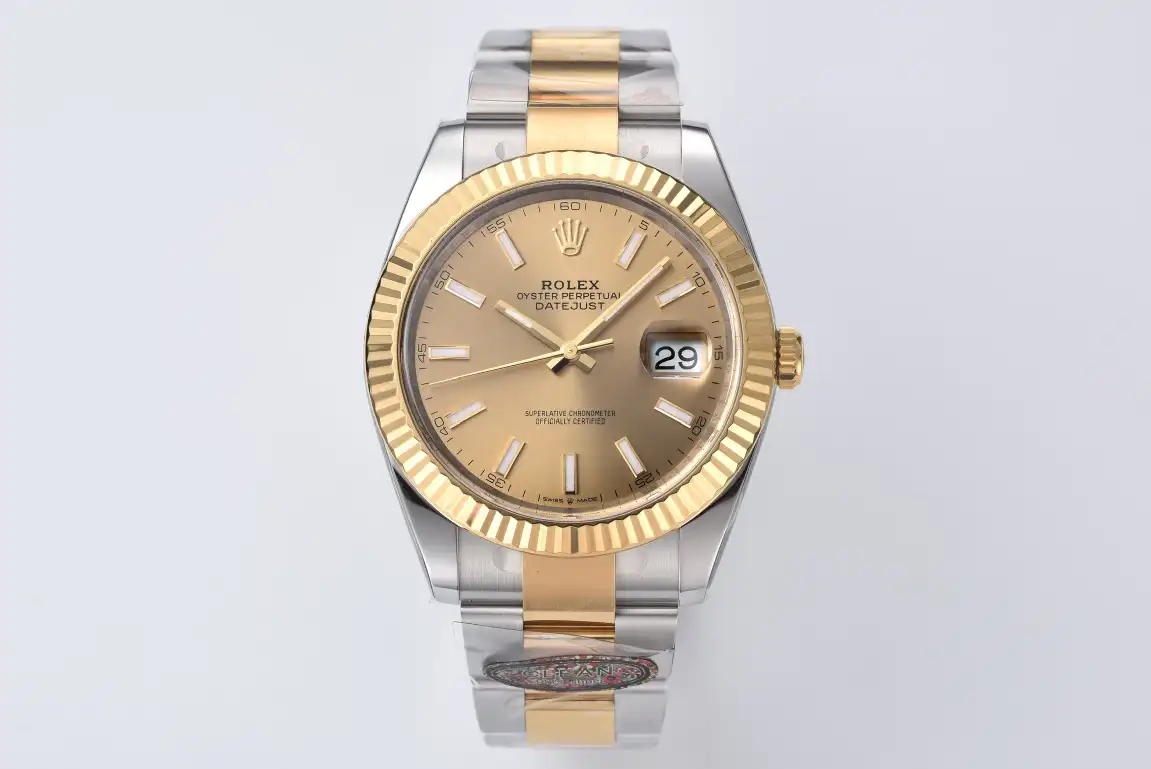 Rolex Datejust 41 Two-Tone Yellow Gold Champagne Dial