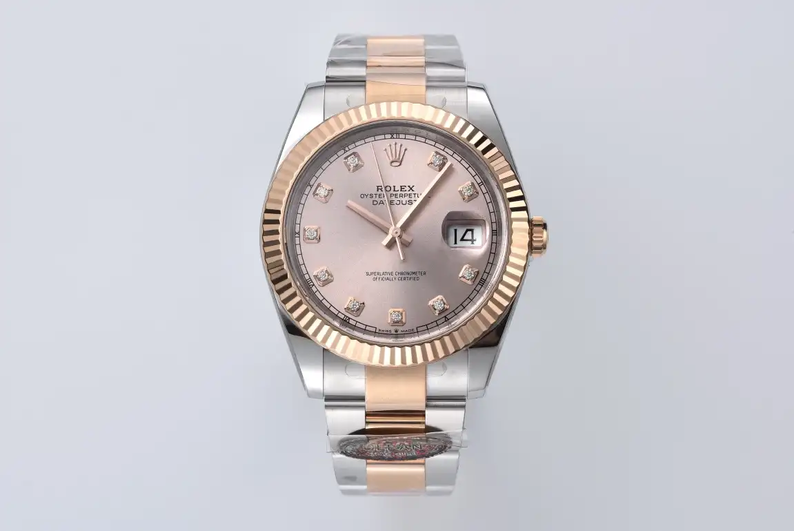 Rolex Datejust 36 Two-Tone Rose Gold Sundust Diamond Dial 126331-0007