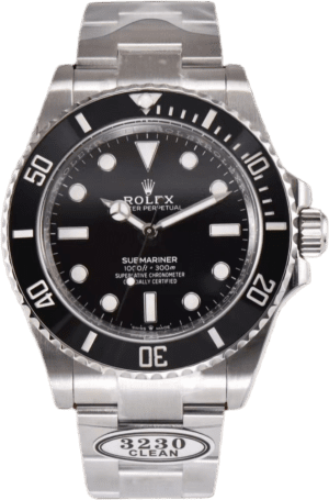 Rolex Submariner 3230 black dial ceramic bezel stainless steel watch with 300m water resistance