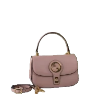 Gucci Jackie 1961 small shoulder bag pink leather with gold hardware