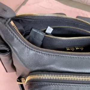 Givenchy Antigona small black leather shoulder bag with gold zipper detailing and interior pockets