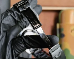 Rolex Submariner 116610LN black dial ceramic bezel stainless steel watch clasp detail with logo engraving