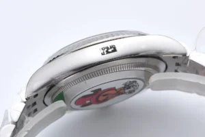 Rolex Submariner 116610LN black dial ceramic bezel stainless steel watch side view showing case detail