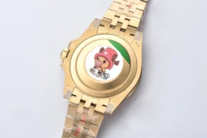 Rolex Submariner 16618 gold dial gold bezel gold case luxury stainless steel watch