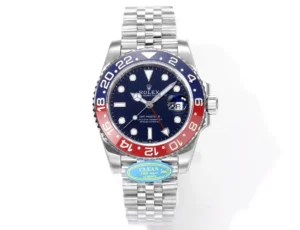 Rolex GMT-Master II blue dial red and blue ceramic bezel stainless steel watch