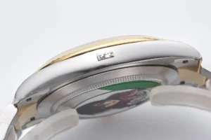 Rolex Submariner 116613LN black dial gold ceramic bezel stainless steel watch side view