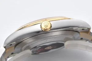 Rolex Datejust 16233 silver and gold case stainless steel and yellow gold watch