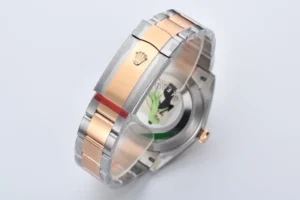 Rolex Datejust Oystersteel and Everose gold two-tone bracelet watch with dual finish clasp