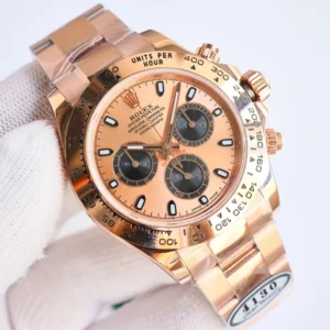 Rolex Daytona 116505 champagne dial rose gold bezel rose gold case watch
