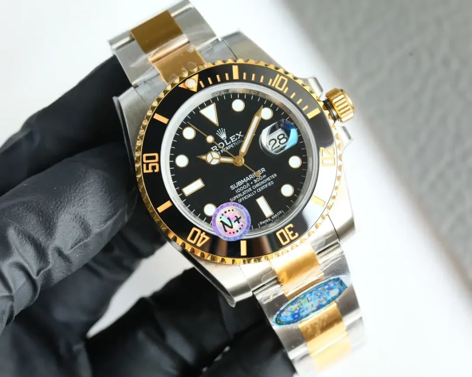Rolex Submariner 116613LN black dial ceramic bezel two-tone stainless steel watch