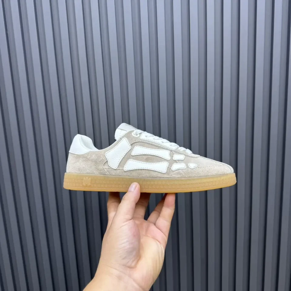Maison Margiela Replica sneakers beige white gum sole suede leather