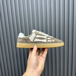 Maestro Skeleton Runner beige brown suede white leather sneakers gum sole