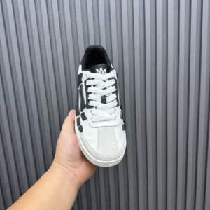 Axel Arigato Clean 90 black white leather sneakers with mesh and suede details