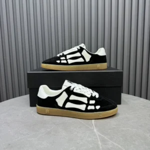 Maison Margiela Replica sneakers black white suede leather gum sole sneakers