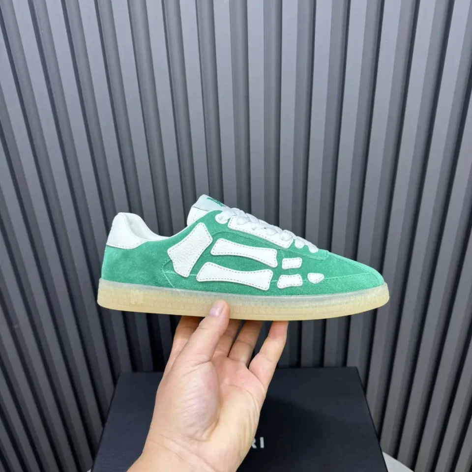 Axel Arigato Clean 90 Suede mint green white leather sneakers gum sole