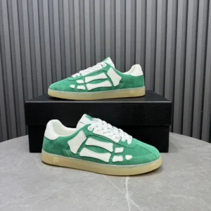 Maison Margiela Replica sneakers green white suede leather gum sole shoes