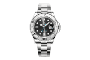 Rolex Yacht-Master 268622 gray dial platinum bezel stainless steel watch