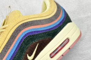 Nike Air Max 1/97 Sean Wotherspoon multicolor corduroy mixed material sneakers