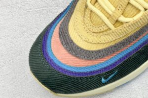 Nike Air Max 1/97 Sean Wotherspoon pastel multicolor corduroy sneakers with white sole