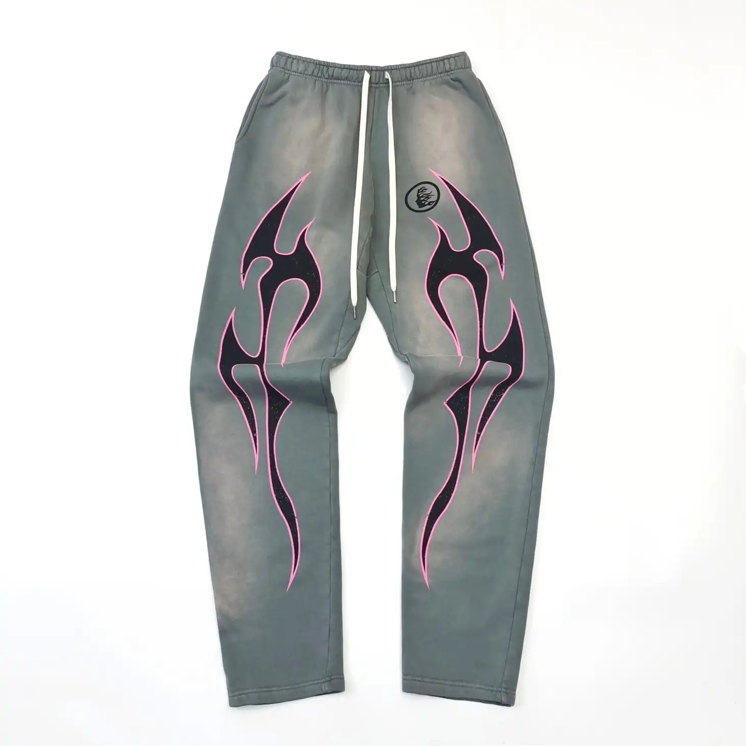 HELLSTAR Grey Powder Flame Pants