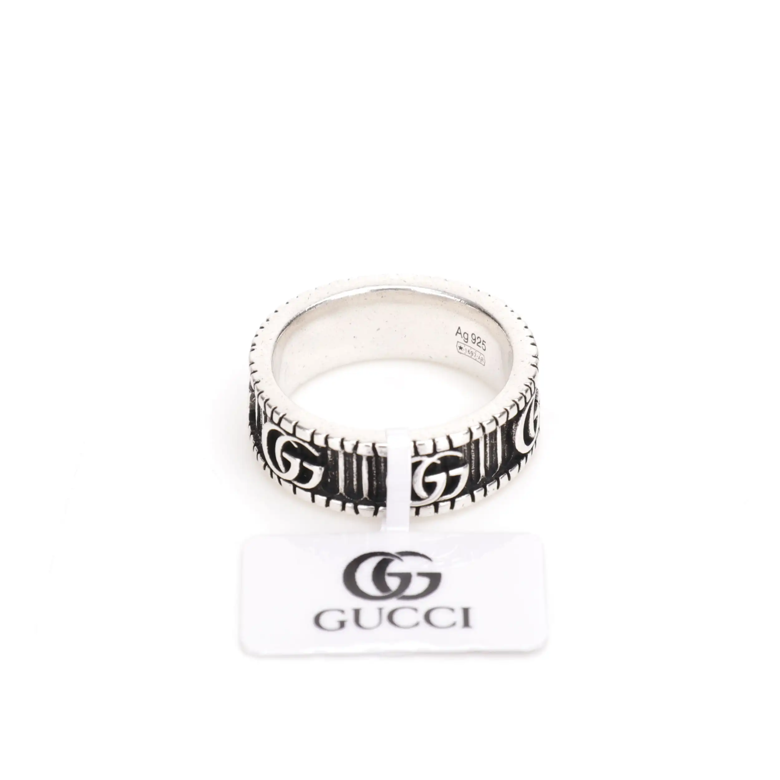 Gucci Double G Silver Ring for Men and Women Couple Ring