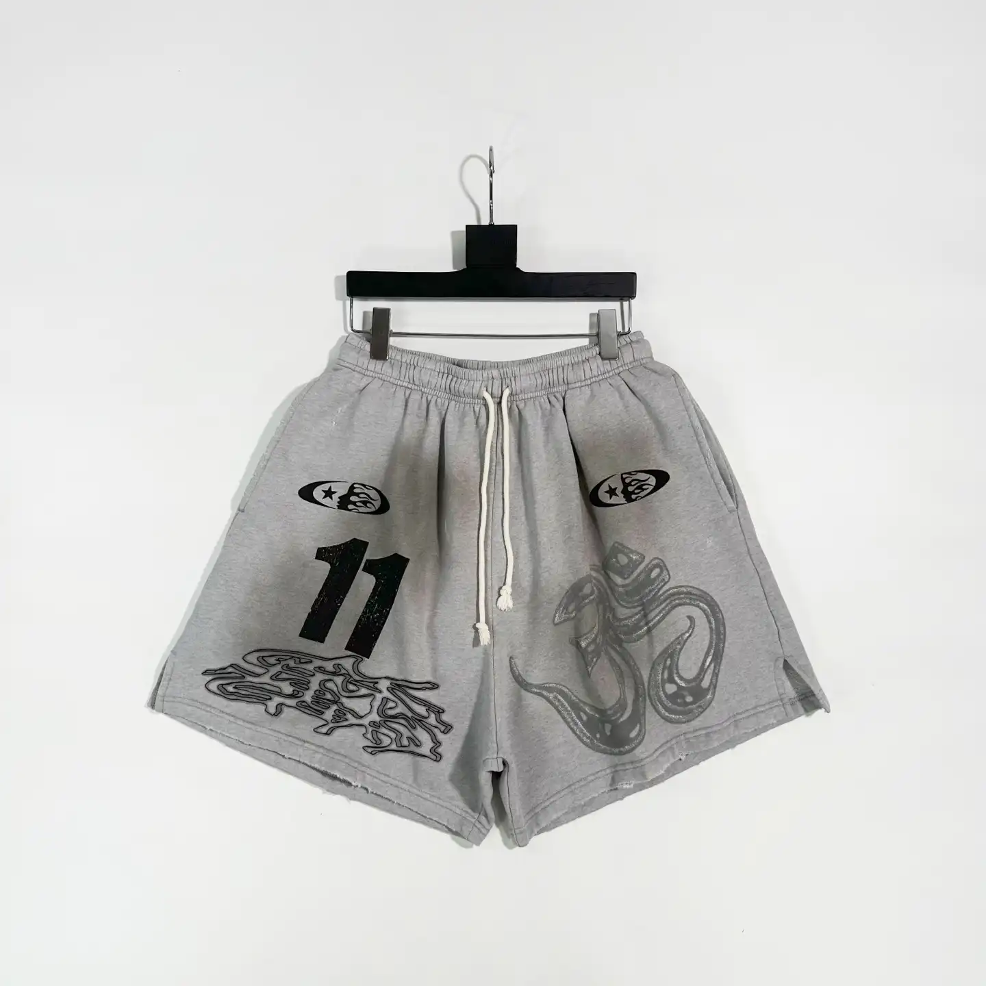 Hellstar Light Grey Yoga Shorts