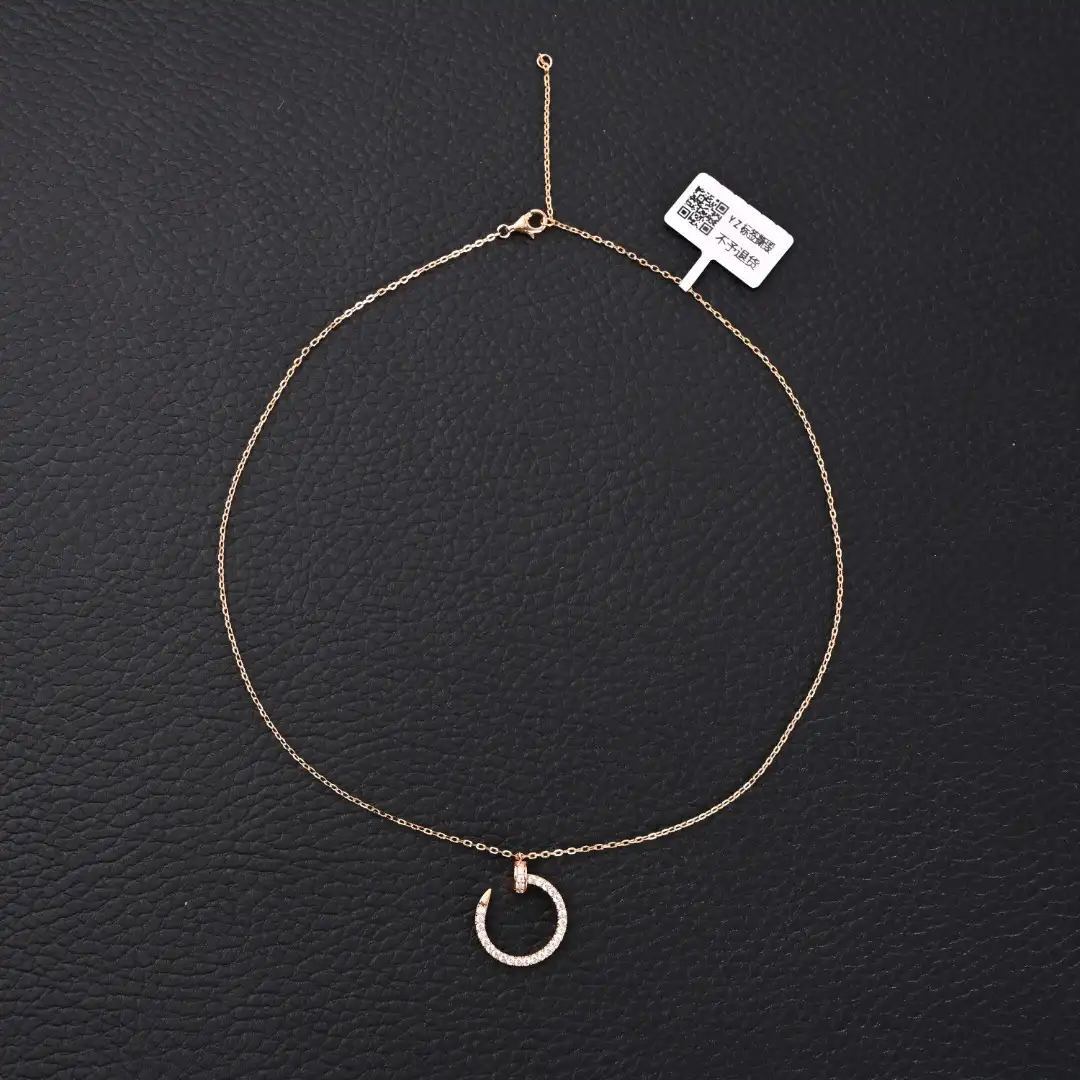 Cartier nail full diamond collarbone chain necklace