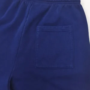Repsgoat casual shorts navy blue cotton fabric with elastic waistband and back pocket detail