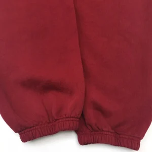 Repsgoat sweatshirt sleeve close-up burgundy cotton fabric elastic cuff detail
