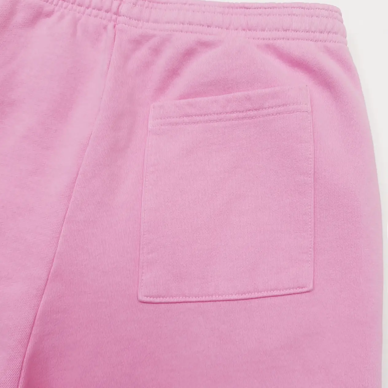 Repsgoat pink cotton sweatpants elastic waistband back pocket casual wear