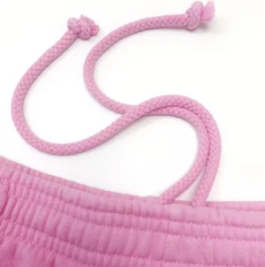 Repsgoat pink sweatpants drawstring cotton blend casual wear elastic waistband