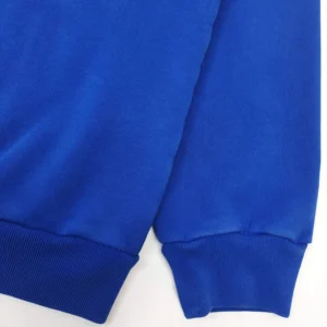Repsgoat blue sweatshirt sleeve detail cotton material ribbed cuff