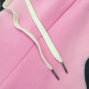 Denim Tears The Cotton Wreath Sweatshirt SS23 Pink color made from 100% premium cotton with white drawstrings and metal tips