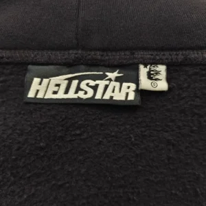 Hellstar clothing black fleece fabric with brand logo label size small