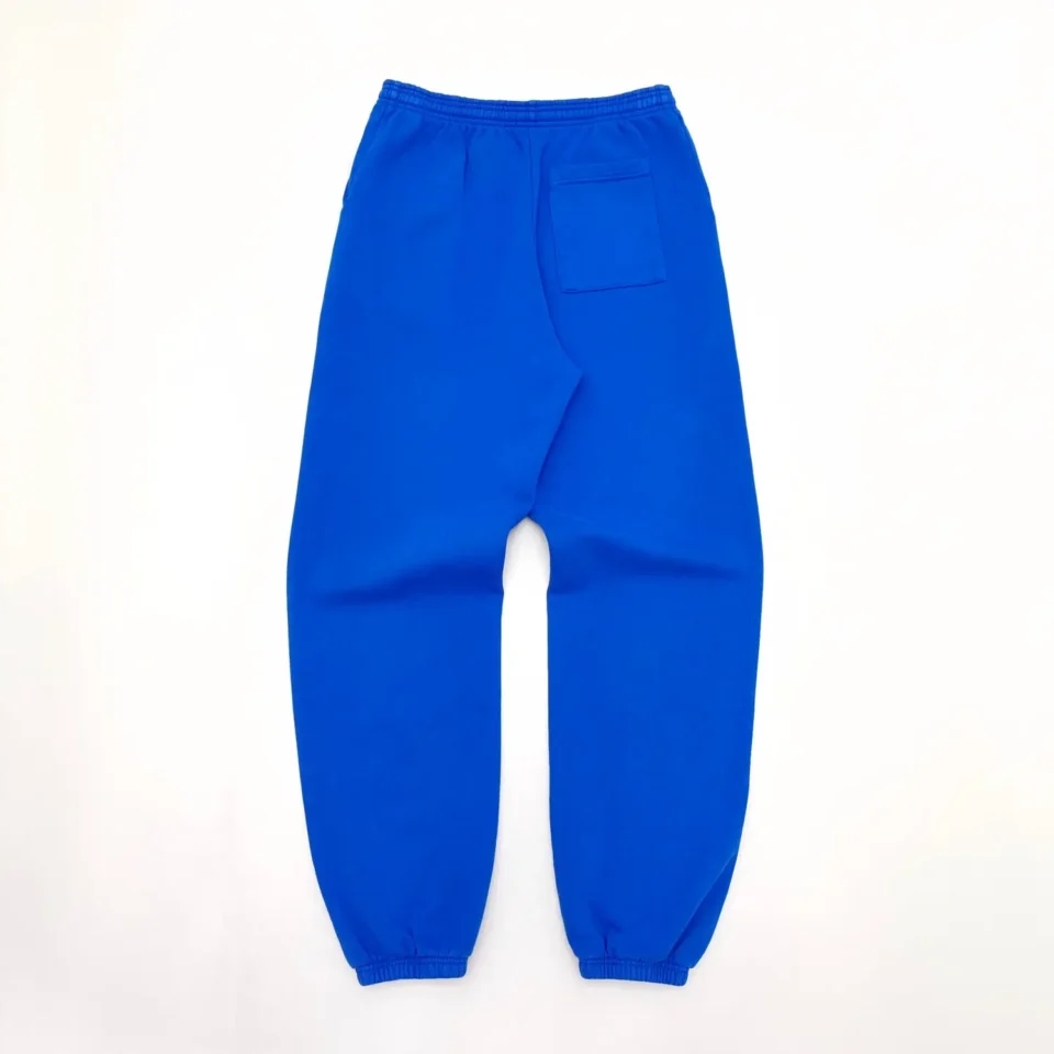 Repsgoat sweatpants blue color elastic waistband cotton fleece material